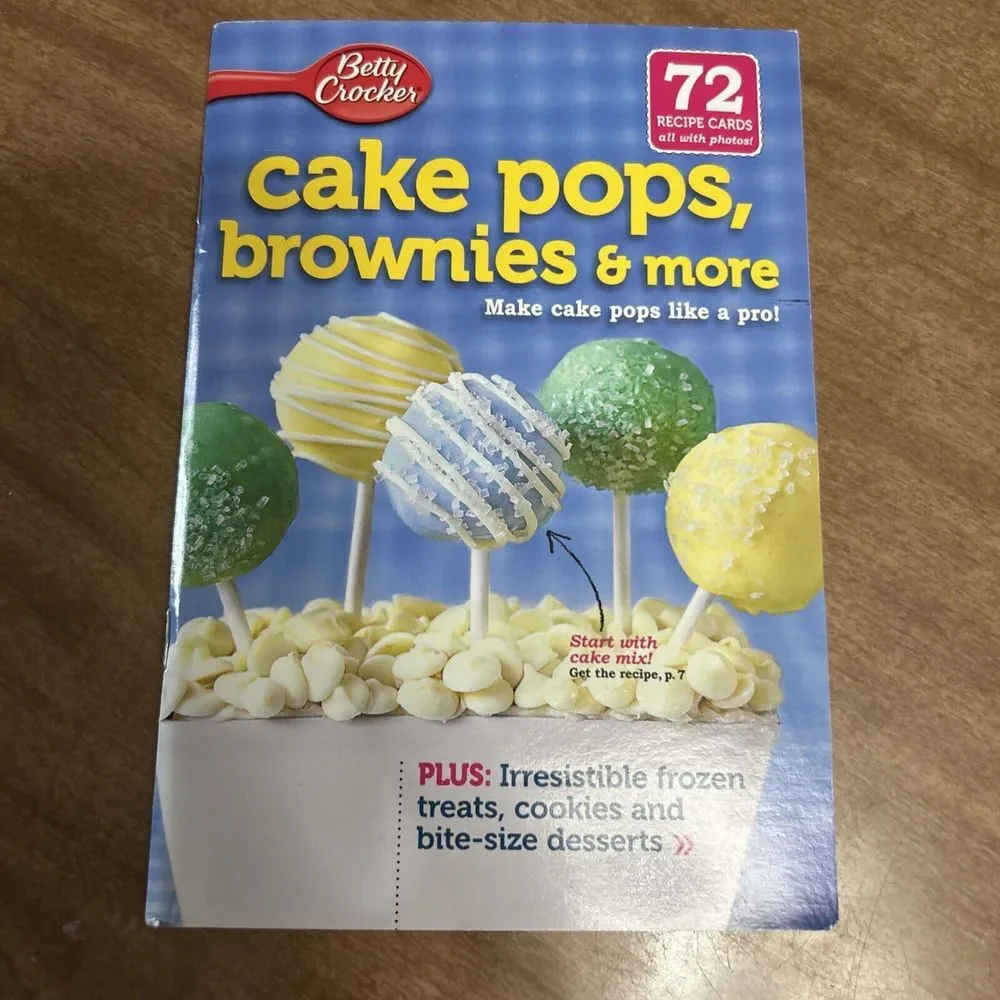 Betty Crocker Cake Pops, Brownies & More Recipes‎ Booklet – 2012